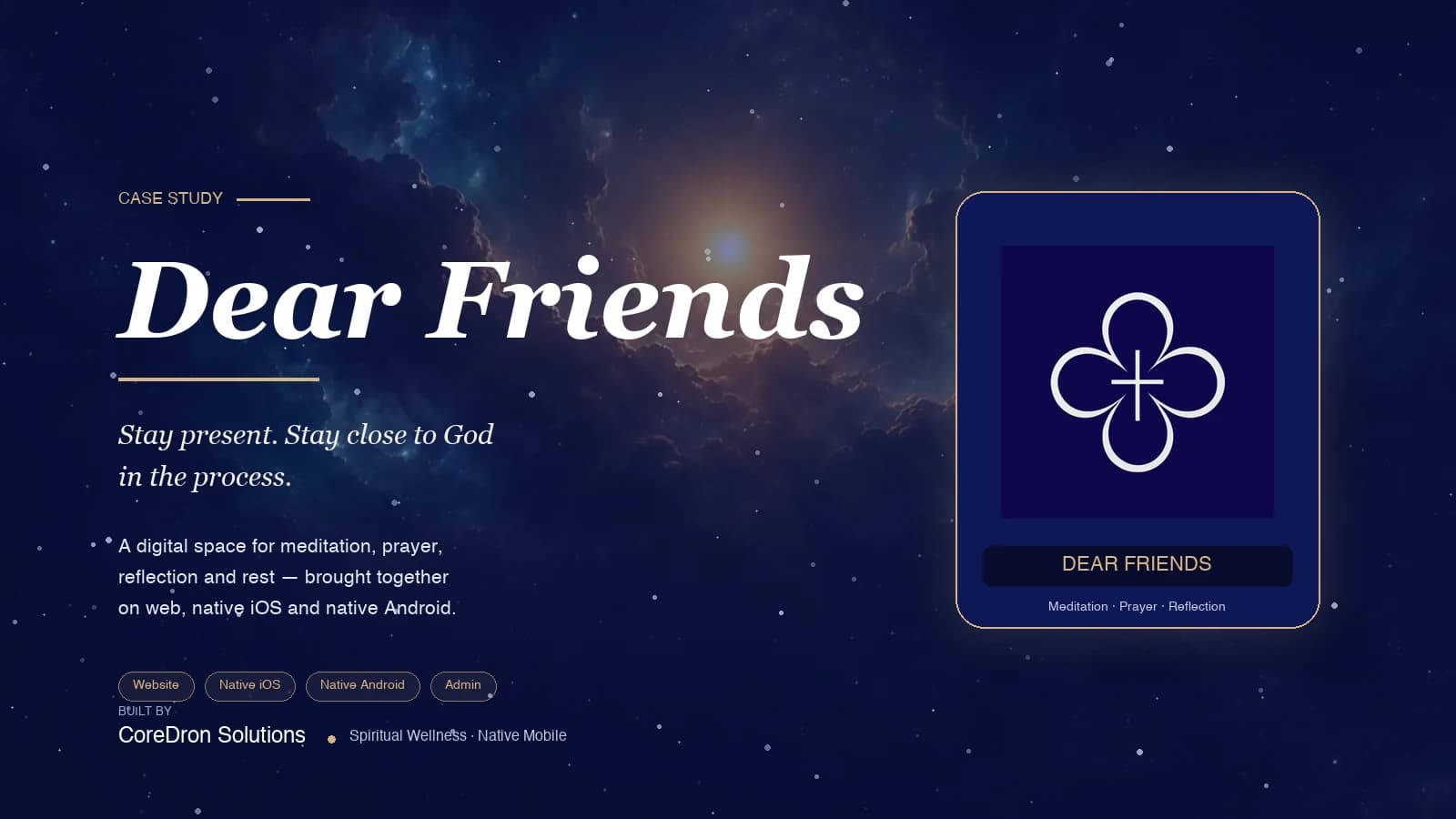 Dear Friends — Spiritual Wellness & Meditation Platform